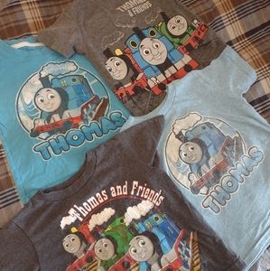Lot of 4 Thomas the Tank Engine and friends t-shirts